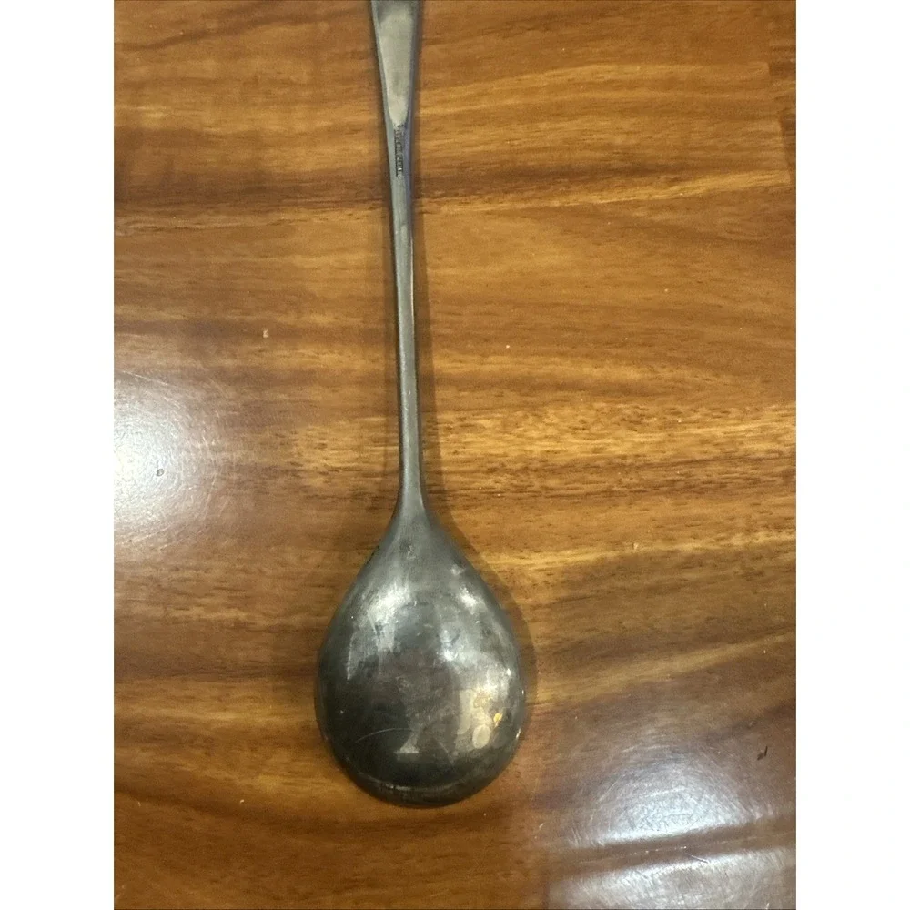 Vintage Silver Plated Salad‎ Serving Spoon 9